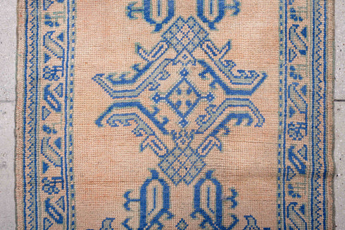 Antique Oushak Runner Rug (3' x 11')